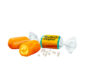 Bala Caramelos macios com creme de caramelo salgado original da Werther's 63G