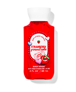 Strawberry Pound Cake Travel Size Body Wash - Bath and Body Works