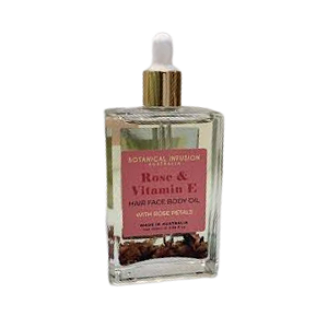 NATURAL INFUSION - INFUSÃO NATURAL DE ROSA E VITAMINA E CABELO ROSTO PÉTALAS DE ROSA 100ML