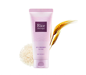 Espuma Rice Therapy de  Limpeza Facial Profunda para Pele Oleosa.