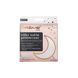 The creme shop - Fronha de cetim sedoso - 100% Charmeuse cetim champanhe brilhante