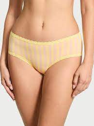 Calcinha Victorias Secret - Buy Cotton Lace-Waist Cheeky Panty XL