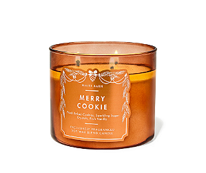 Vela 3 pavios Merry Cookie Bath & Body Works