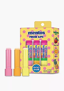 Kit Lip Balm Rude Mentos Fresh Lip Refreshing Lip Balm Pack com 3