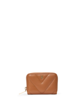Mini Carteira Small Wallet With Zip Brown Victoria's Secret