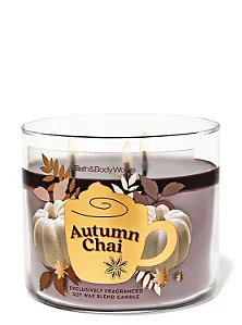 Vela 3 Pavios Autumn Chai - Bath and Body Works