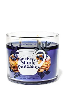 Vela 3 Pavios Blueberry Maple Pancakes - Bath and Body Works