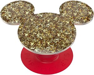 Suporte para celular PopSockets com suporte expansível e adesivo, Mickey Dourado Disney