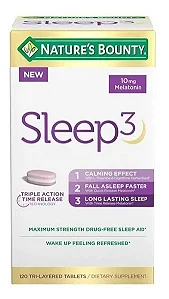 Sleep 3 Natures Bounty 120 Capsulas - Nature's Bounty
