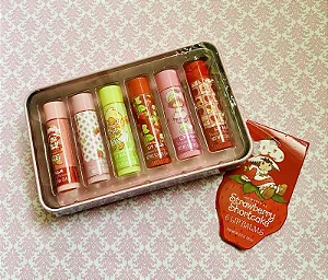 Moranguinho - Conjunto de 6 Lip Balm Saborizados - Lata Colecionável