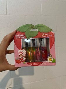 Moranguinho - Conjunto de Lip Oil com infusão de rosa mosqueta - 4 sabores