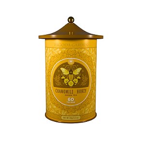 Chá Pagoda Garden - Chamomile Honey Green Tea com 60 sachês