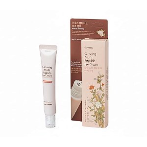 Creme para os olhos com ginseng multipeptídeo e rolo de massagem, 30 ml - Glamfox