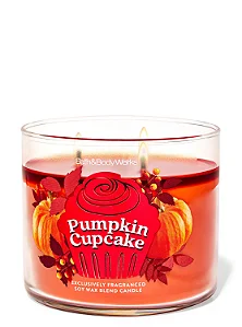Vela 3 Pávios Pumpkin Cupcake - Bath and Body Works