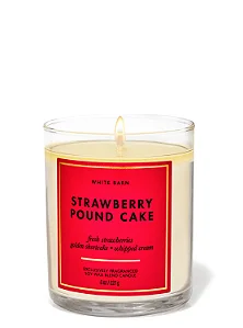 Vela 1 Pávio Strawberry Pound Cake - Bath and Body Works