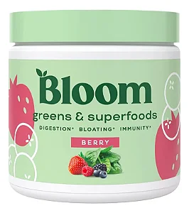 Suplemento Bloom Nutrition Super Greens Em Pó Smoothie - 48 Porções