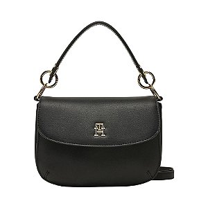 Bolsa Feminina Crossbody Tommy Hilfiger Preta Lisa Ouro