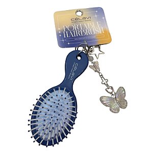 Mini Escova de Cabelo Portátil Borboleta - Célavi