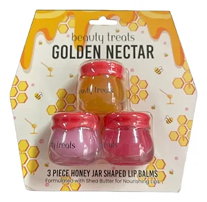 Conjunto Golden Nectar Honey Jar Com 3 - Beauty Treats