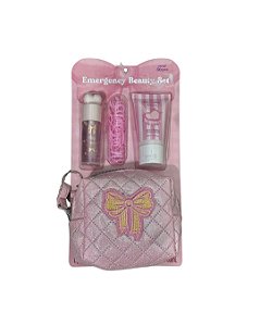 Conjunto Lip Gloss Lacinho Rosa