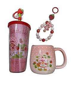 Copo, Caneca e Chaveiro Moranguinho - Wild Brain