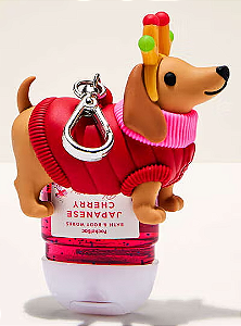 Porta Alcool Gel Festive Dog Light-Up - Bath and Body Works