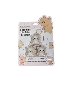 Kit Lip Balm Ursos com Chaveiro Com 3