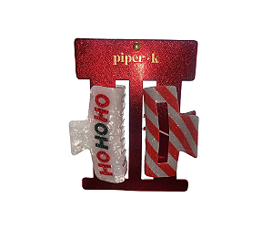 Pregadeiras de cabelo - Tema Natal