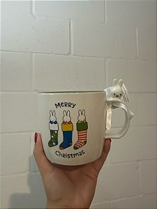 Caneca de Cerâmica Miffy Merry Christmas
