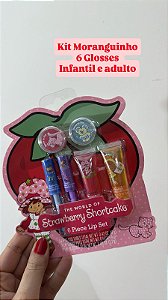 Conjunto de 6 Glosses Moranguinho - Wildbrain