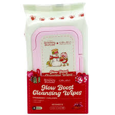 Lenços de limpeza Glow Boost Moranguinho com Colágeno - Celavi