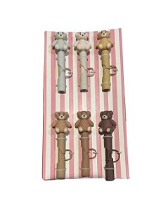 Protetor de canudo Ursinhos - Cores Variadas (Unidade)