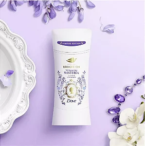 Desodorante Antitranspirante em Bastão Dove Beauty Bridgerton - Whispering Wisteria
