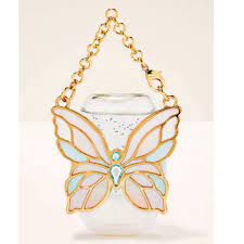 Porta Alcool Gel Glass Butterfly Bath and Body Works