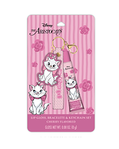 Kit Aristocats Marie Lip Gloss, Bracelet & Keychain Set