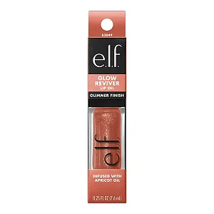 Gloss Labial com Glitter - e.l.f. Glow Reviver Lip Oil Glimmer - Super-neutral - 0.25 fl oz
