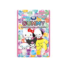 HEART 4D Personagens Sanrio Gomas de Fruta Sortidas 38g