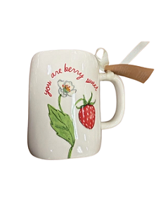 Caneca Artsan Collection - Strawberry Raen Dunn 500ml