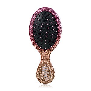 Mini escova desembaraçadora de cabelo Wet Brush, edição limitada Champagne Toast, rosa