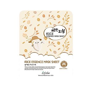 Máscara Facial de Tecido com Essência de Arroz Esfólio