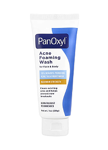 PanOxyl, Espuma de Limpeza para Acne, Para Rosto e Corpo, Potência Máxima, 28 g (1 oz)