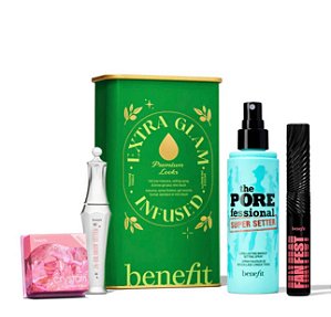 Kit de Maquiagem Premium Extra Glam Infused da Benefit com 4 itens