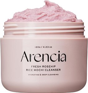 Arencia Rosehip Brightening Rice Mochi Face Cleanser & Daily Scrub - 120G