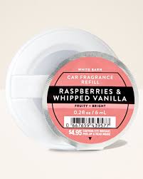Refil aromatizador de carro Raspberries & Whipped Vanilla - Bath and Body Works
