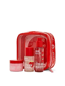Strawberry Kit de Viagem para Cuidados Corporais by PINK - Victória's Secret (unidade)