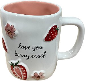 Caneca de Cerâmica Love You Berry Much - 414 ml