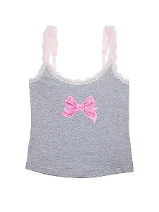 PINK x LoveShackFancy Cotton Camiseta Tamanho G