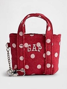 Chaveiro Tote bag GAP Vermelho Poá