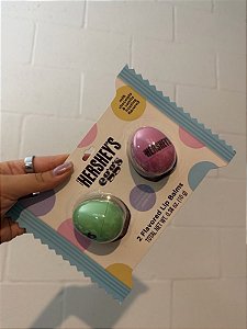 Lip balm Hershey's com 2 Unidades em formato de ovo