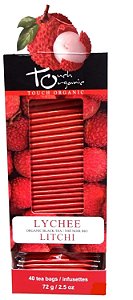 Chá preto de lichia orgânico Touch, 40 sachês